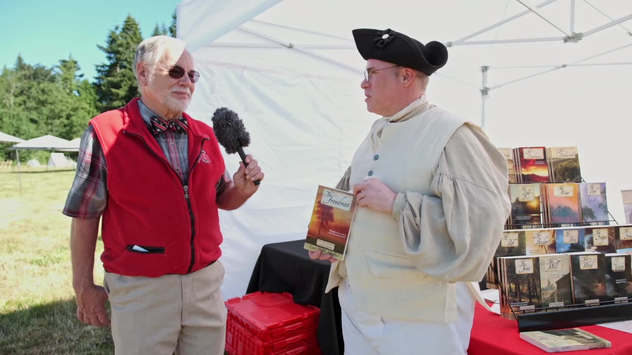 Author Lars Hedbor at the Early American History Festival