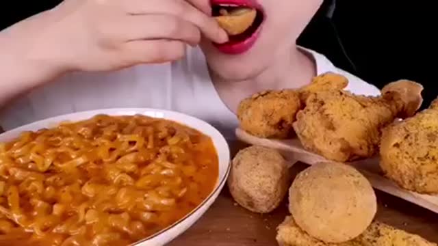 ASMR MUKBANG｜CHEESY CARBO FIRE NOODLES, CHICKEN, CHEESE BALL, CHEESE STICK