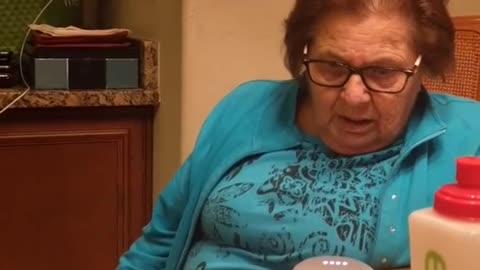 Italian Grandmother learns to use Google home