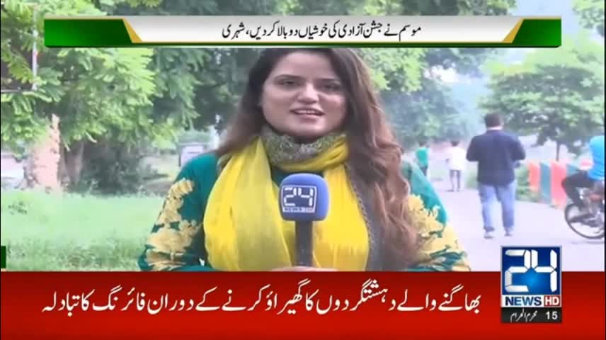 Breaking News! Rain And Independence Day Celebrations Together