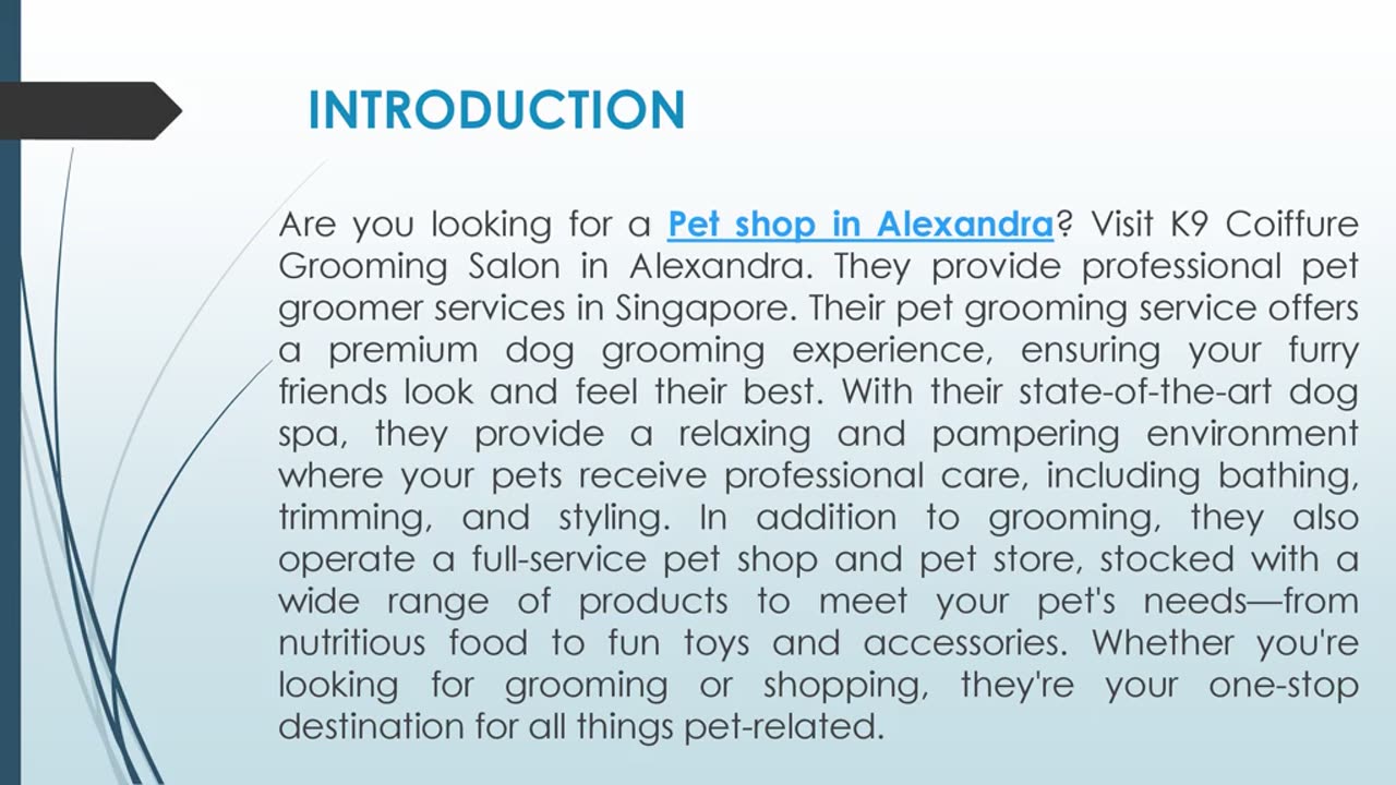 Are you looking for a Pet shop in Alexandra?