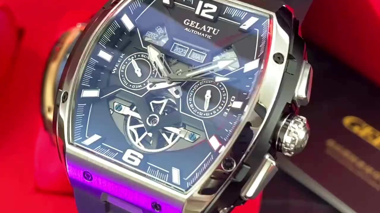 Reloj Mecánico GELATU 6013 con fecha automática para hombre