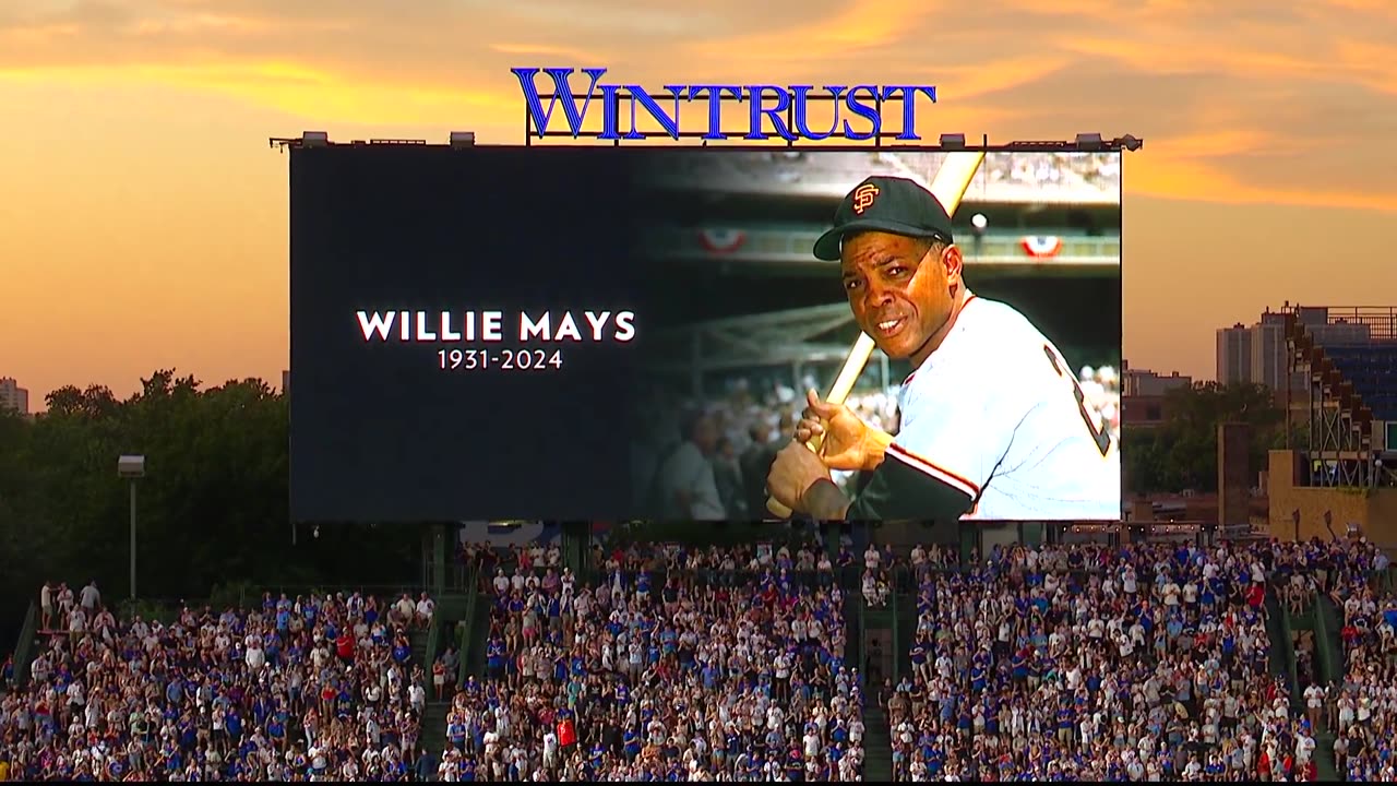 June 18, 2024 - Chicago Cubs Announce Passing of All-Time Baseball Great Willie Mays