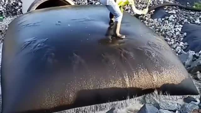 Wastewater solid waste filtration bag...