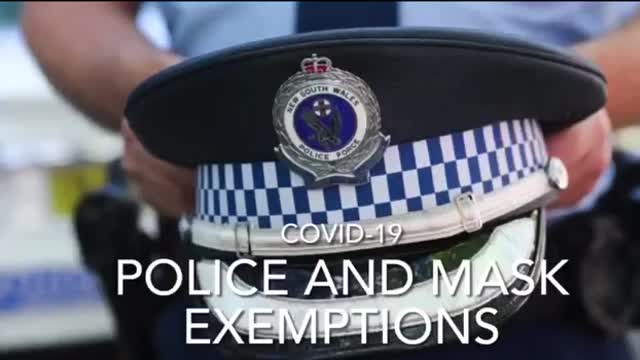 NSW Police Confirm No Mask Exemption documentation required