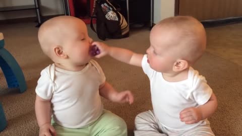 Two Baby Girls Fight Overloaded