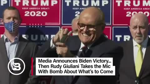 Rudy Giuliani speaks on the fake Biden election