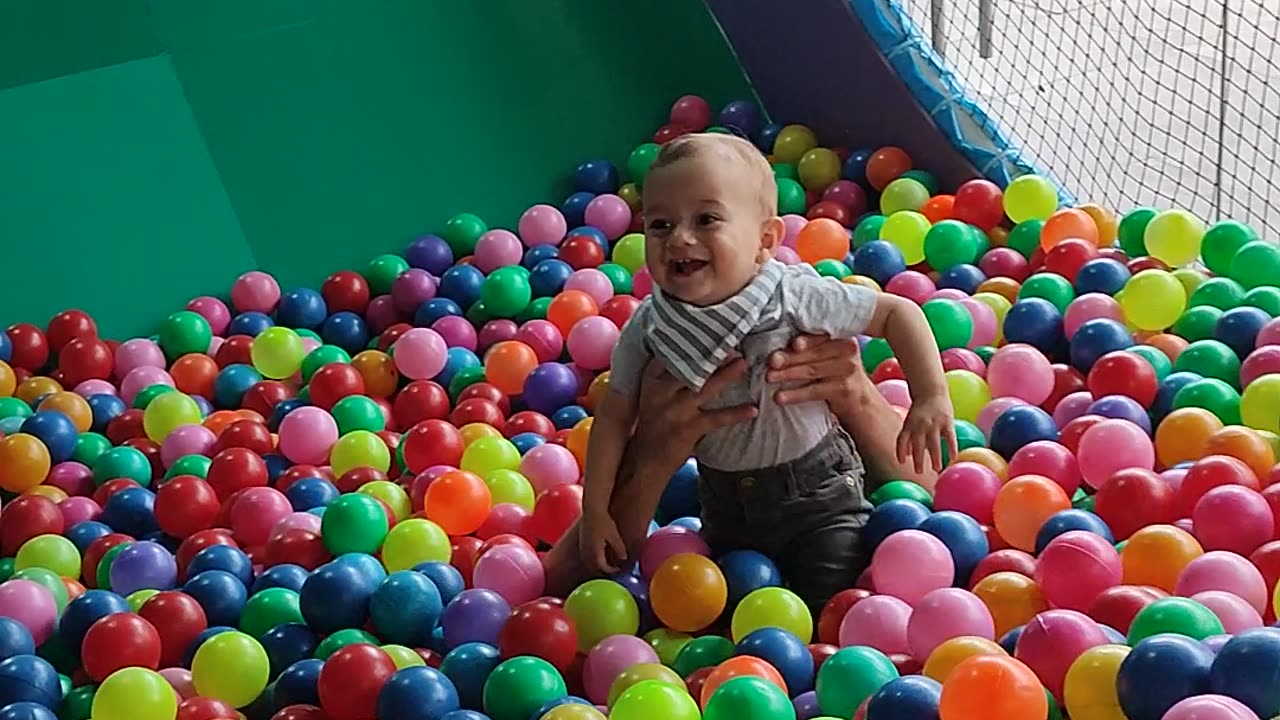 Sliding Into A Ball Pit