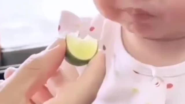 Little Champ Reaction Eating Lemon For the first time😂🤗