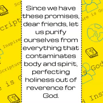 #shorts #ytshorts #verseoftheday #scripture 2 #corinthians 7:1