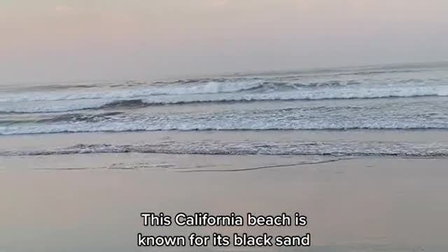 This California beach is known for its black sand