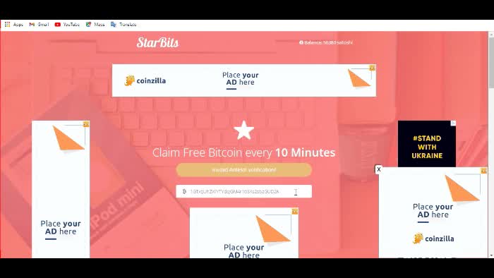 Claim Free Bitcoin every 10 Minutes At StarBits With Instant FaucetPay Wallet With Proof