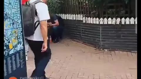 Foreigners marching with weapons in Stoke!
