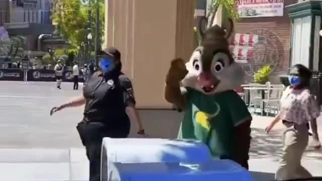 Loki Runs into Trash Can
