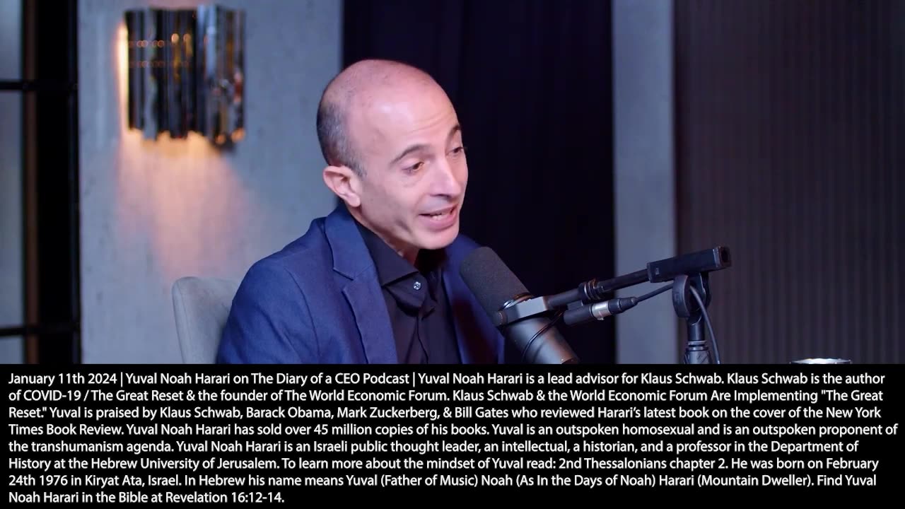 Yuval Noah Harari | "Artificial Intelligence Is Different It Can Take Power Away from Us. What Happens When A.I. Can Create Deep Fakes of Your Everything, Your Voice, Your Image, the Way You Talk, the Type of Words You Use?"