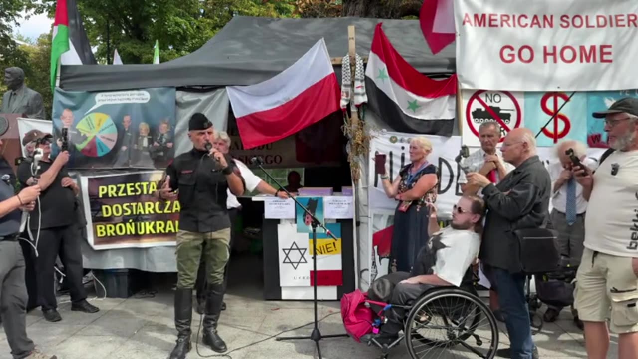 Protest Antywojenny Pod AmbasadÄ… SZAP'u 1.09.2024