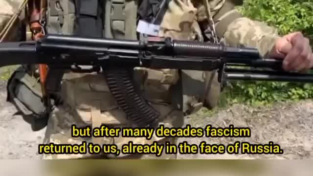 Ukraine soldiers forget to took off nazi sign off