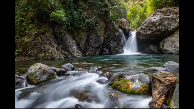 Relaxing Nature Sounds Waterfall River - Fall to sleep 8 hour