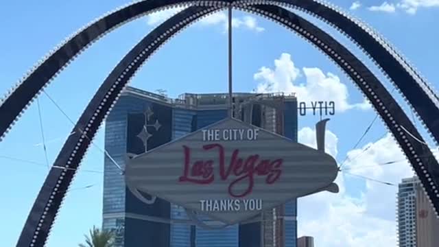 The new Las Vegas sign!Guess how much this was?