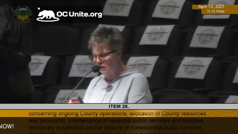 Vaccine Passports in Orange County California Speaker 18