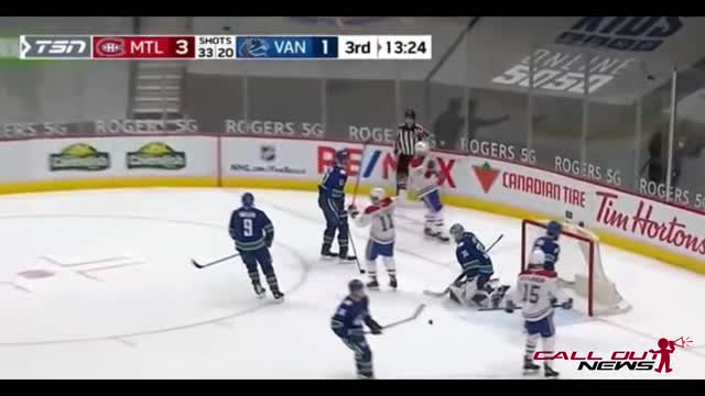 Vancouver Canucks vs Montreal Canadiens - March 10 2021 - Jeff Petry Goal