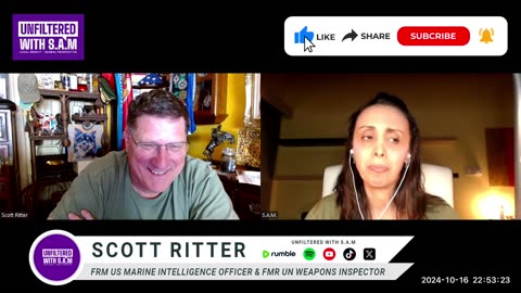 Scott Ritter on Gaza, Israel, Iran, Hezbollah, Dehumanization & U.S. Stakes | Unfiltered With S.A.M