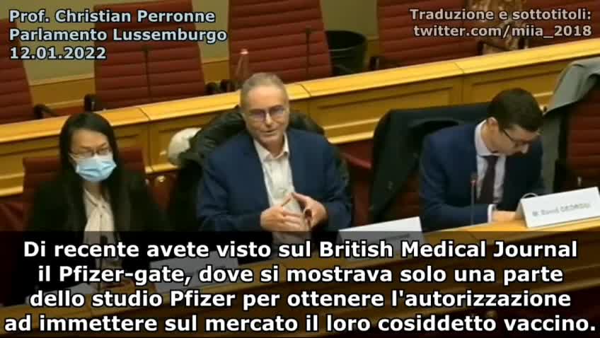 Intervento del Prof. Christian Perronne al Parlamento del Lussemburgo