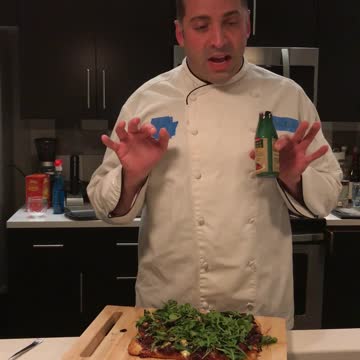 Dinner for Dummies. A simple Fig Pizza as our first meal.