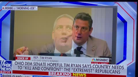 Ohio Dem Tim Ryan wants to 'kill & confront' Republican extremist movement