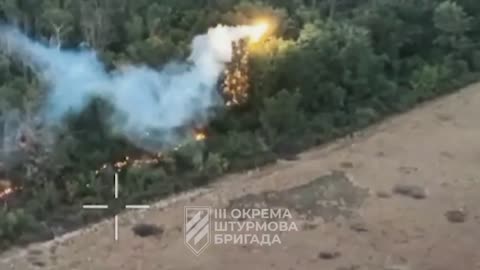 Ukrainian Thermite Drones Lighting Up Russian Lines