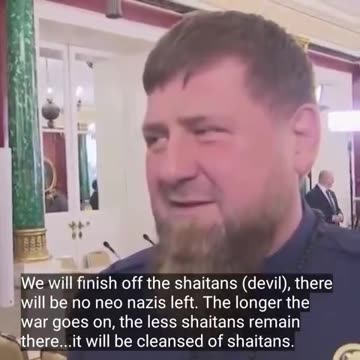 ＂I have a dream - to keep Zelensky in a basement somewhere in Chechnya＂ - Kadyrov.