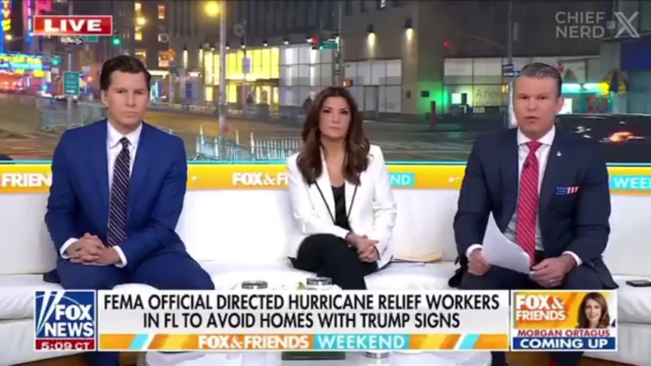 🚩 FEMA Supervisor Fired After Telling Hurricane Relief Team to Skip Homes With Trump Signs