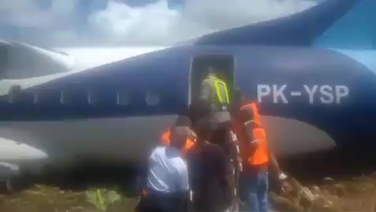 Multiple individuals sustain injuries after an aircraft veers off the runway in Indonesia.'