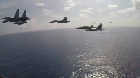 U.S NAVY & ROYAL MALAYSIAN AIRFORCE FLYING IN FRIEND TO SOUTH CHINA SEA
