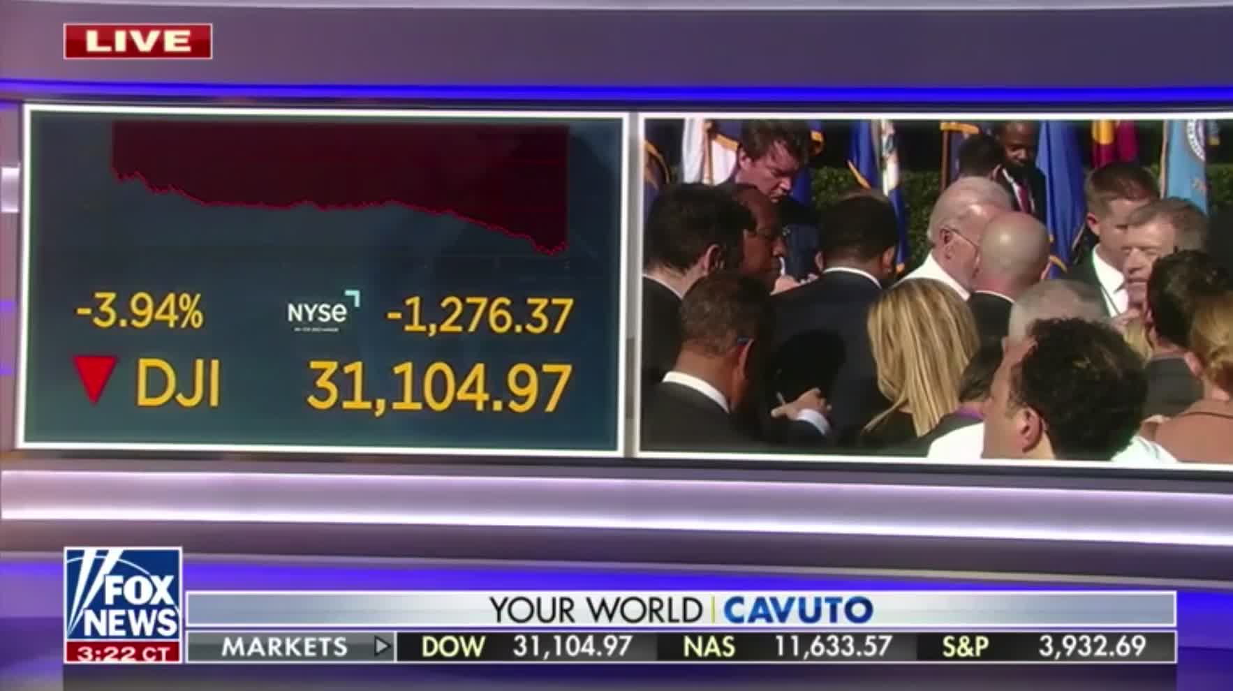 Fox News anchor on Biden's "Inflation Reduction Act" celebration: "Unfortunately [Biden] never looked to the markets while this was all being planned..."