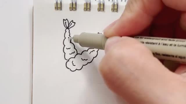 Draw Fried Prawns With A Pen