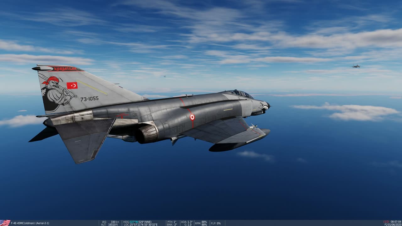 DCS F-4E flying with a couple of F-15C s