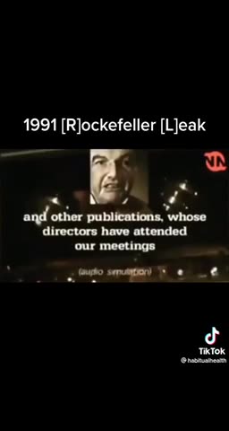 1991 Rockefeller Leaked Audio.