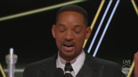 Will Smith apologises in emotional Oscars speech after slapping Chris Rock on stage