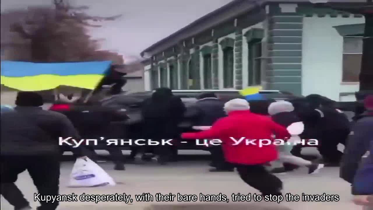 I want to remind you how, at the beginning of the war, the inhabitants of Kupyansk desperately, bar