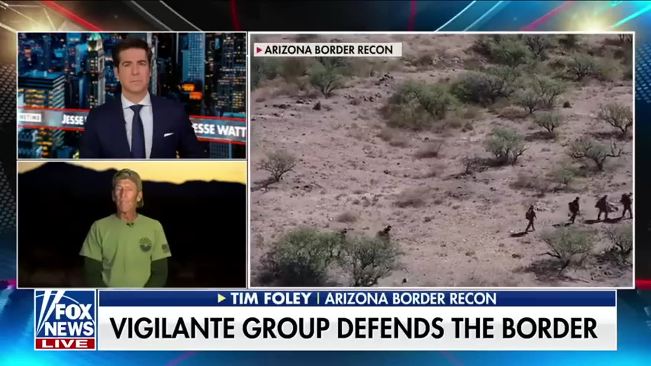 Armed vigilante group patrols US side of southern border