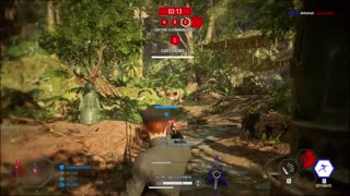 SWBF2: Instant Action Mission (Attack) First Order Ajan Kloss Gameplay