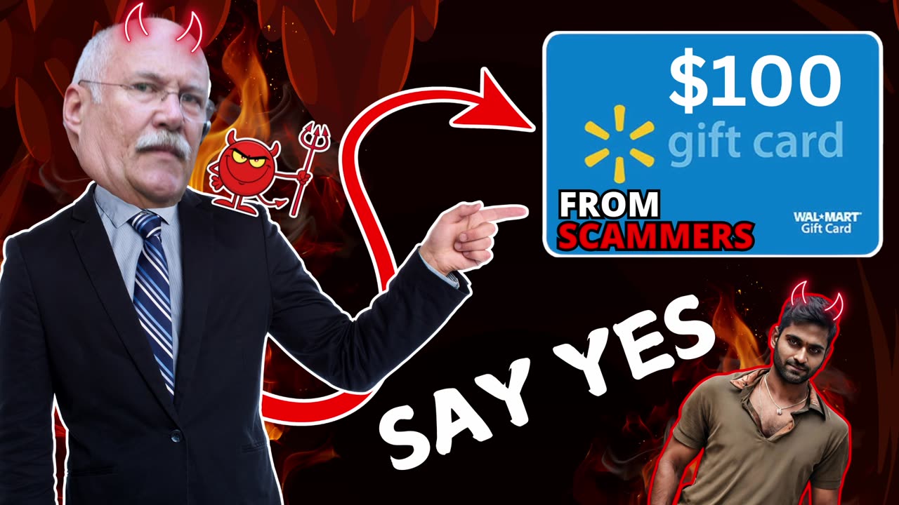 Fred Tries to Claim a $100 Gift Card from Scammers!