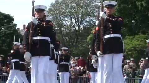 Silent Drill Platoon at Marine Week Boston