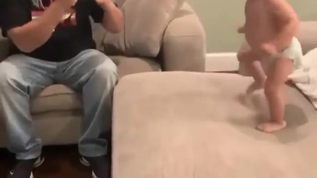 A child plays with his father as a fight