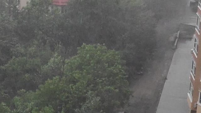 It's raining outside