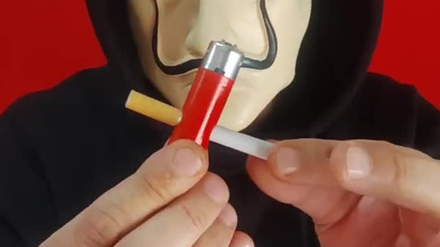 Cigarette Through Lighter 🚬🕯️ Magic Trick Revealed