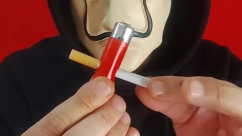 Cigarette Through Lighter 🚬🕯️ Magic Trick Revealed