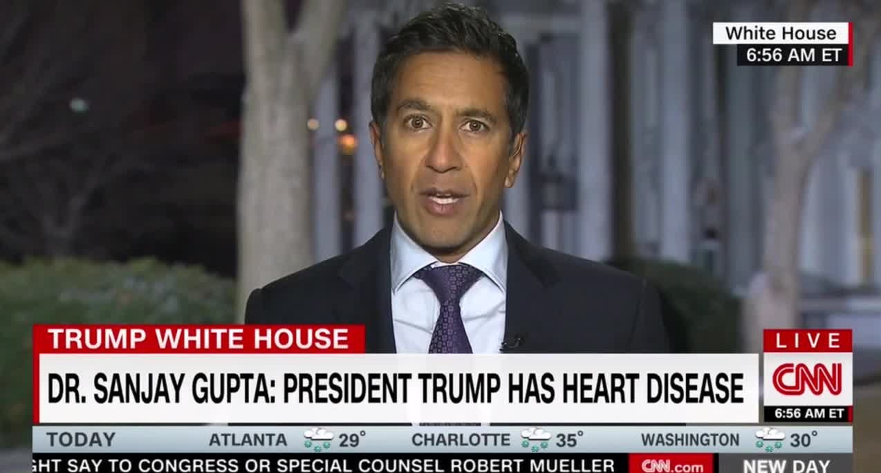 CNN Diagnoses Trump With Heart Disease Despite ‘Excellent’ Health Report