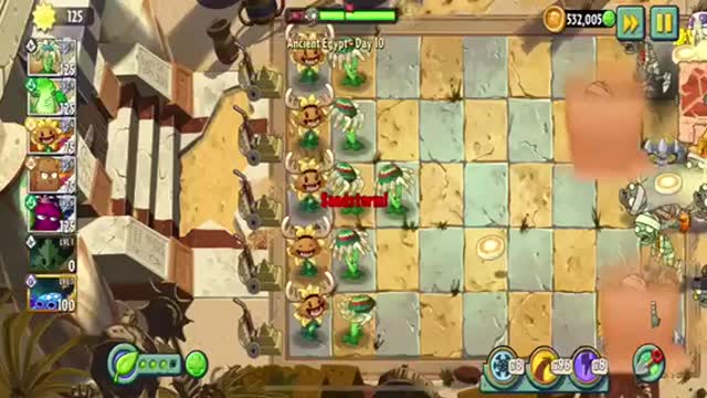 Plants vs Zombies Ancient Egypt - Day 10